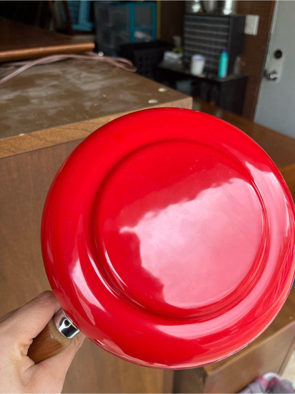 Vintage Red MCM Fondue Pot - Picture 3 of 5